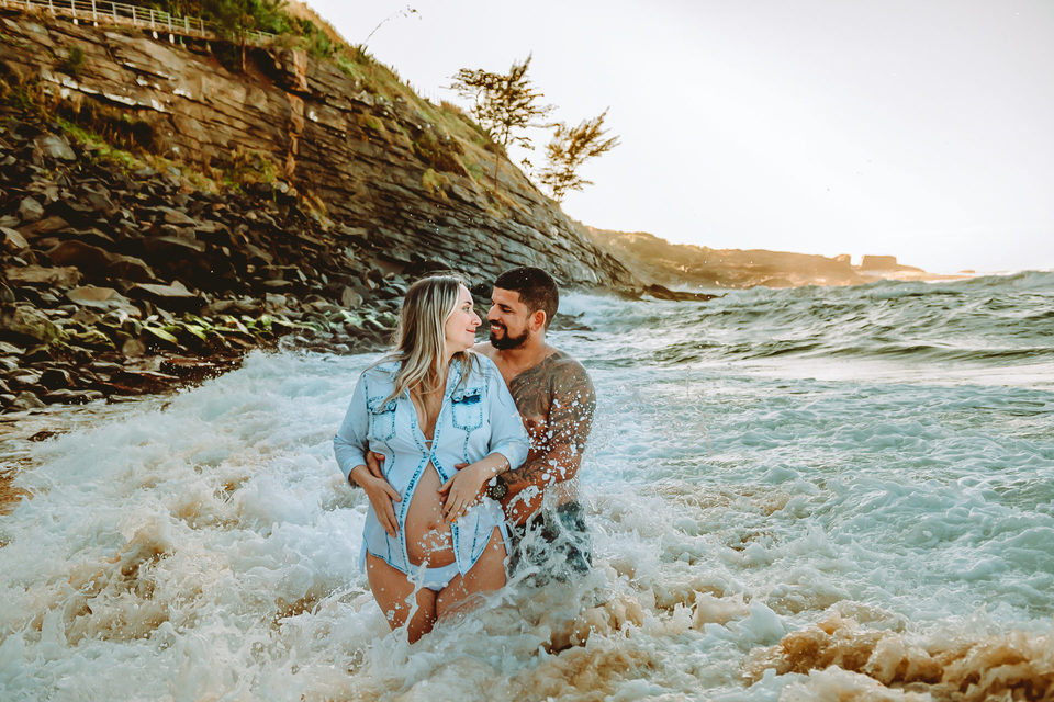 Karine & Rafael à espera do Vitor Hugo